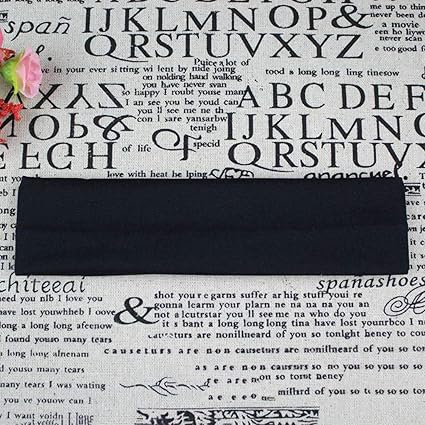 ellaroom Elaborate Available 4 Pcs Yoga Hair Bands Sport Elastic Headband Sports Yoga Accessory Dance Stretch Ribbon Hairband(None Black)