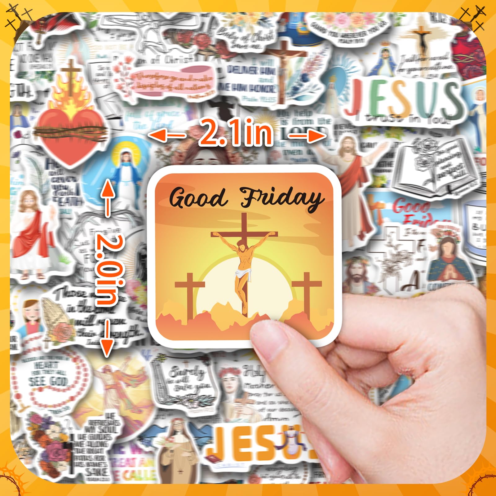 Catholic Stickers 400PCS Religious Stickers for Kids, Bible Verse Stickers for Journaling Women Catholic Jesus Stickers for Water Bottles Laptop Catholic Gifts