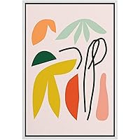 SIGNWIN Framed Canvas Wall Art Boho Decor Illustration Canvas Prints Home Artwork Decoration for Living Room,Bedroom - 16x24 inches