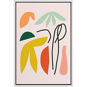 SIGNWIN Framed Canvas Wall Art Boho Decor Illustration...