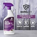 REPELEM Flea Spray for Home 1L – Professional Strength Kills Fleas Larvae Eggs view 3