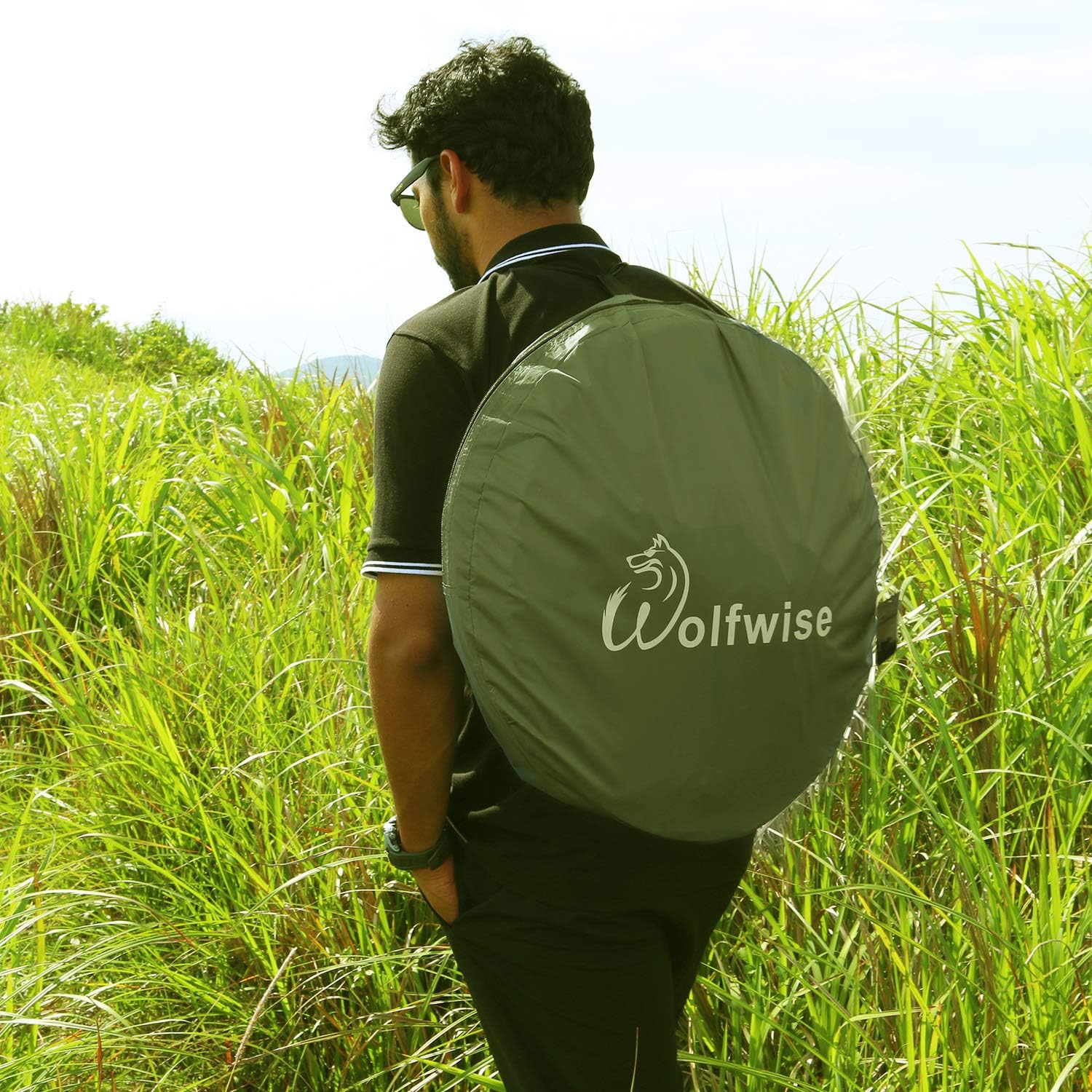 WolfWise Pop-up Shower Tent Green : Sports & Outdoors