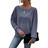 RICHSTORY Womens Long Sleeve Shirts Crewneck Tunic Tops Pullover Sweaters Business Casual Blouses Fall Fashion 2025