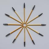 MIKVAR 25PCS Eco Friendly Bamboo Mascara Spoolie Wands for Eyelash Eyebrow view 4