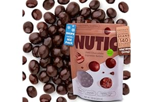 Nutic Gourmet Dark Chocolate Covered Espresso Beans - 5LB, Bulk Chocolate Espresso Candy, Dark Chocolate Coffee Beans - Irresistible, Rich & Energizing Treat - (Pack of 1)