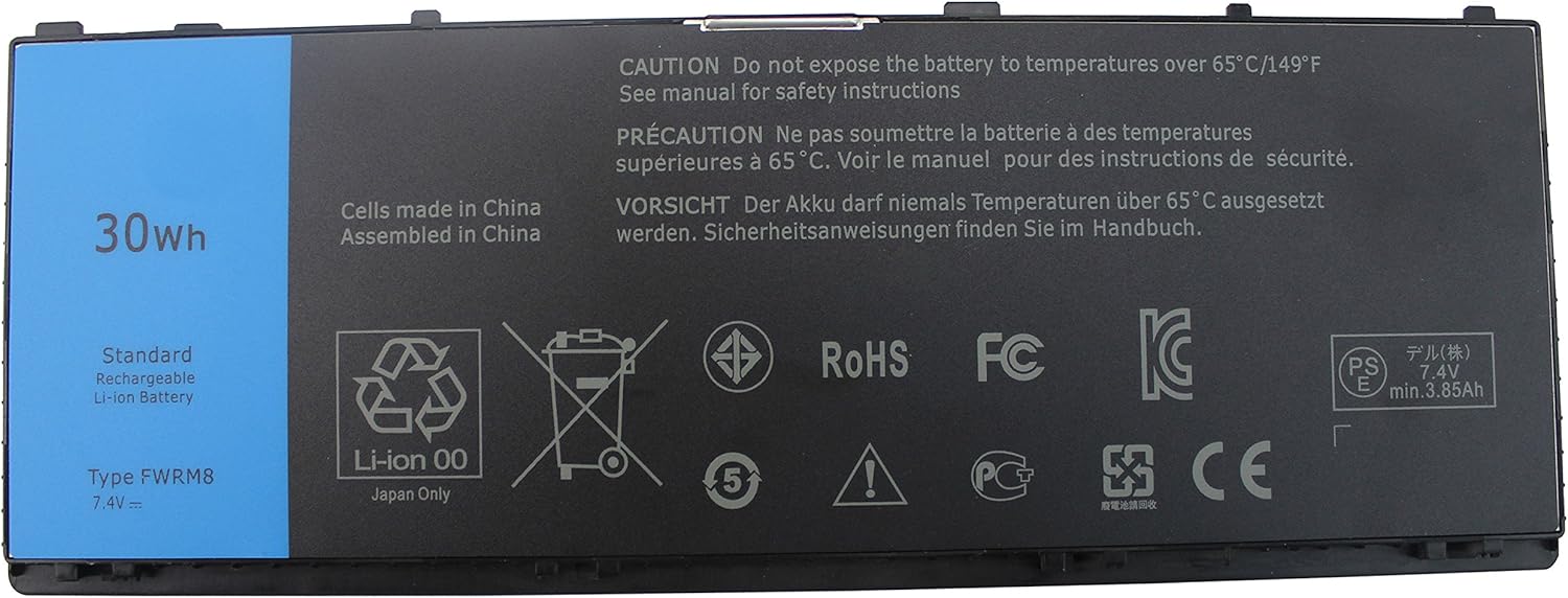 Eboyee Fwrm8 7 4v 30wh Laptop Battery Compatible Dell Latitude 10 Latitude 10 St2 Latitude 10 St2e Tablet C1h8n Fwrms Ct4v5 Ky1tv Ppnph 1vh6g Ycfrn 1xp35 H91mk Y50c5 Owgkh Ct4v5 312 1412 312 1423 Amazon Ca Electronics