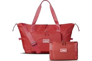 The Foldie® Foldable Travel Tote Bag for Women - Weekender Bags for Women, Travel Bag