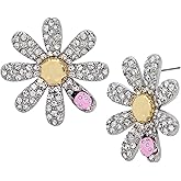 Betsey Johnson Womens Daisy Post Earrings