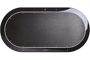 GLOBAL TECK WORLDWIDE Jabra Speak 810 Speakerphone (Non-Wireless) | Bluetooth, USB, NFC, 3.5mm inputs | Compatible with UC, Softphones, Smartphones, Tablet, PC | Skype, Cisco, Siemens, IBM Sametime, Avaya #7810-209