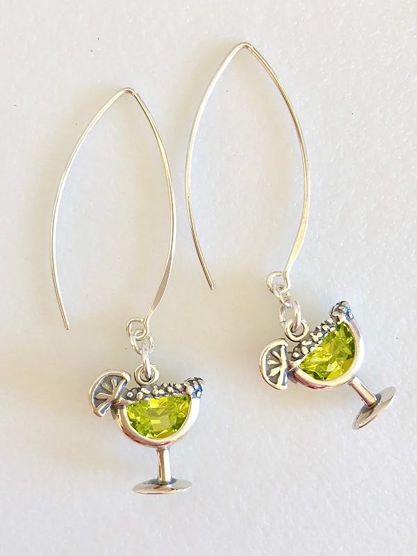Margarita Earrings, Cinco De Mayo, Sterling