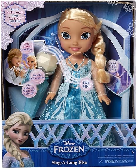 frozen con microfono muñeca