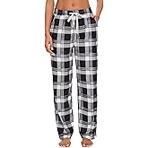 Kabento Womens Pajama Pants Plaid Sleep Lounge Pj Bottoms With Pockets
