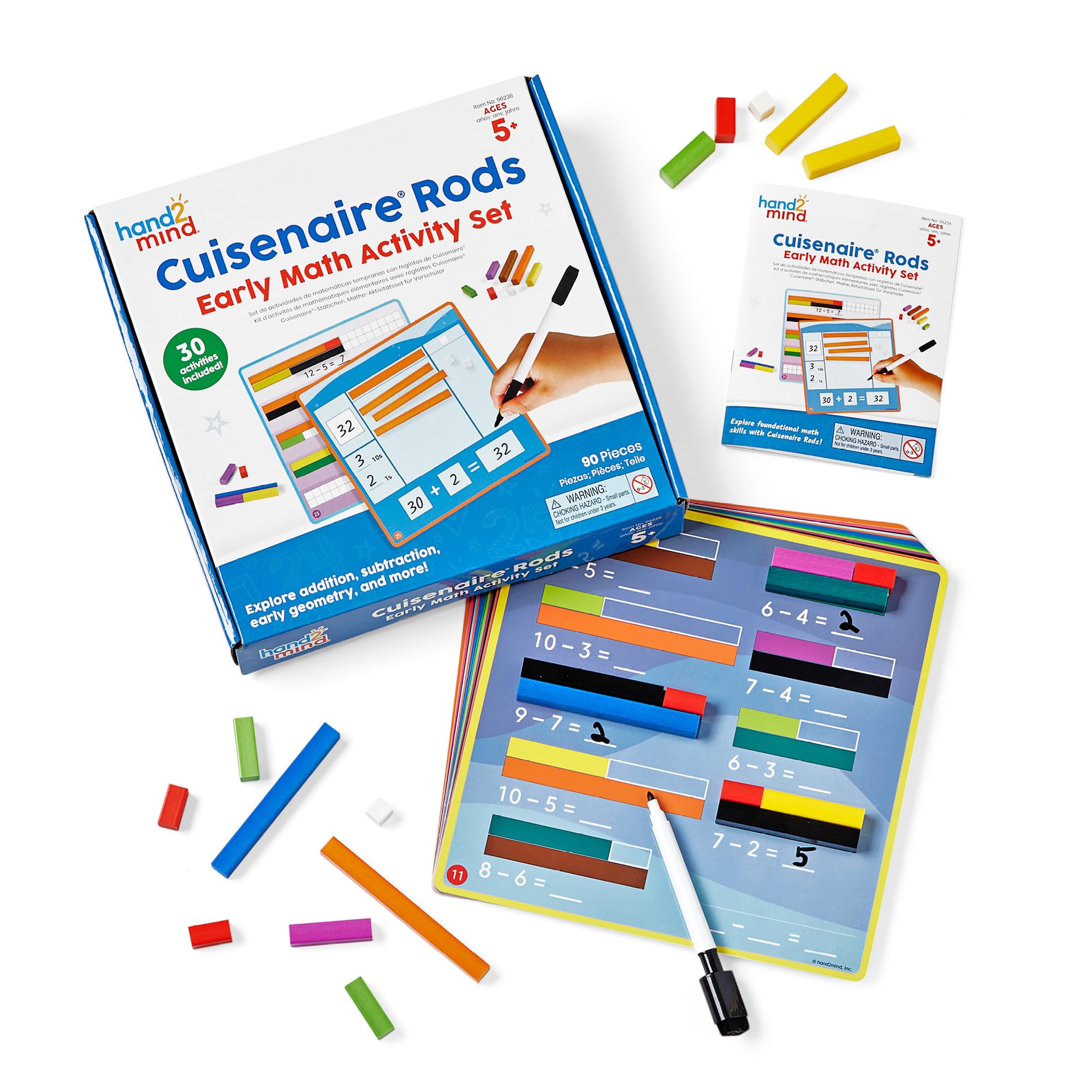 Learning Resources Cuisenaire Maths Activity Set - Ages 5+, Place Value Manipulatives for KS1 Maths Classroom