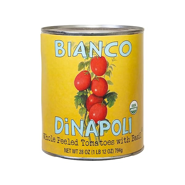 BIANCO DINAPOLI, WHOLE PEELED TOMATOES ORGANIC, 28 OUNCE