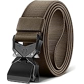 BULLIANT Men's Tactical Belt Military Rigger Elastic Nylon Belt fo Gift Men Work Heavy Duty 1.5",QUICK RELEASE