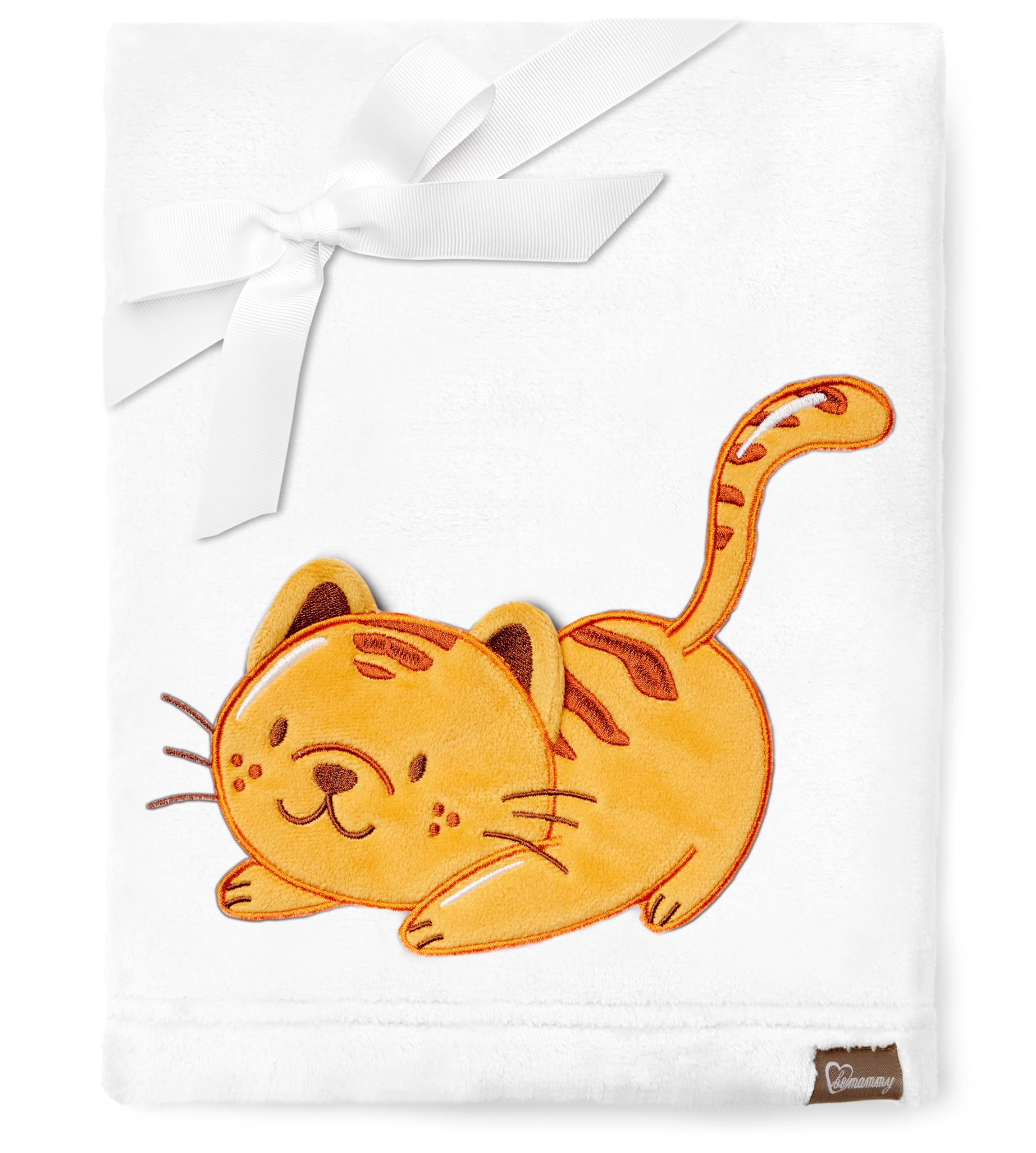 Be Mammy Warm Children Baby Cosy Blanket Baby Gift BE20-168 (White - Cat)
