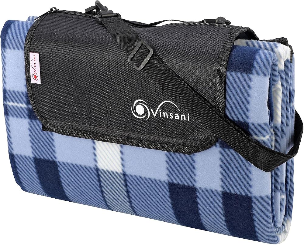 Vinsani Foldable Picnic Blanket 260 x 220 cm Anti Slip Waterproof Sand Proof