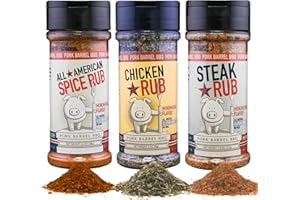 Pork Barrel BBQ Seasoning & Rub Variety Pack – Award-Winning BBQ Spice Set for Grilling, Smoking & Barbecue – Ultimate Grilling Gift for Men – No MSG, Gluten-Free, Zero Calorie