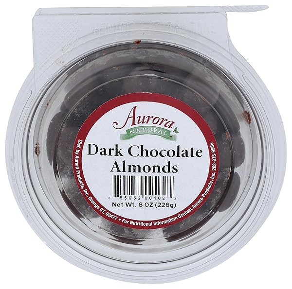 AURORA PRODUCTS DARK CHOCOLATE ALMONDS CAR CUP, 8 OZ