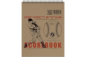 PERFECT STRIKE ARCHERY Perfect Strike Baseball Scorebook with Rules and Scoring Instructions : Heavy Duty Score Keeping Book. Great for Baseball and Softball.