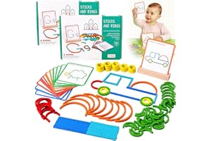 142Pcs Smart Sticks, 2026 Upgraded Wooden Smart Sticks, Rings & Cards, Boost Creativity, Imagination and Focus (2 Sets)