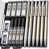 Nicpro 6PCS Metal Mechanical Pencils Set 0.3 0.5 0.7 0.9mm Lead Holder 2mm view 1