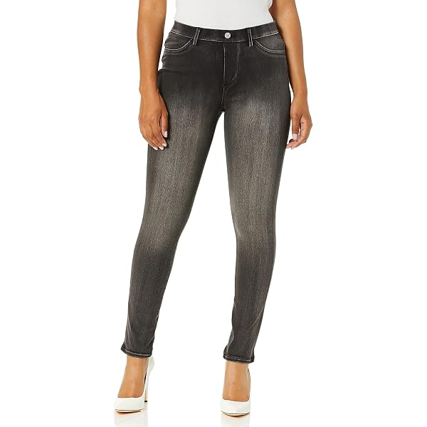 BodiLove Women's Slim Fit Performance Dress Pants - Ankle Length, Stretchy Yoga Fabric, Side Zipper Pocket