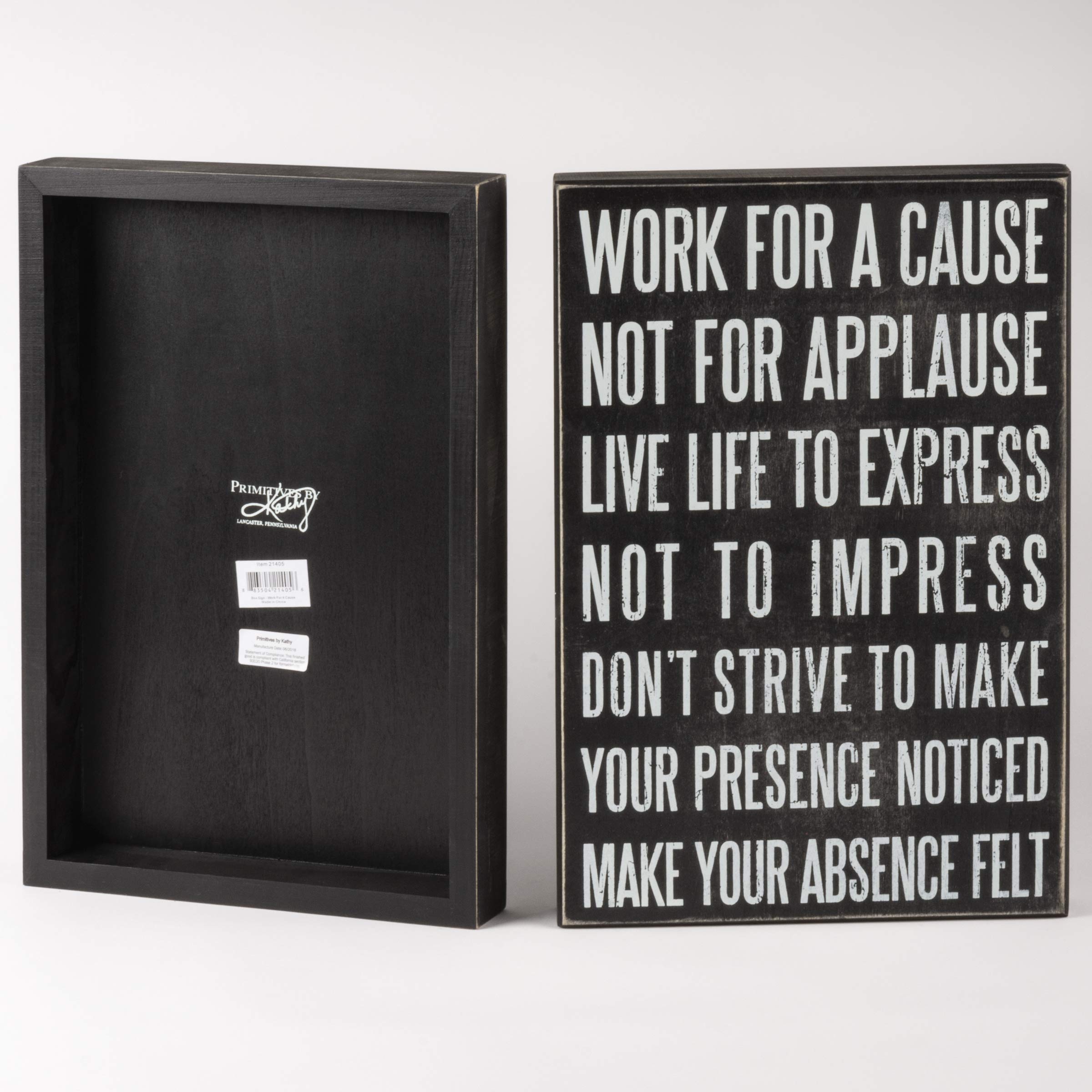 プリミティブby Kathyボックスサイン、Work for a cause、21405