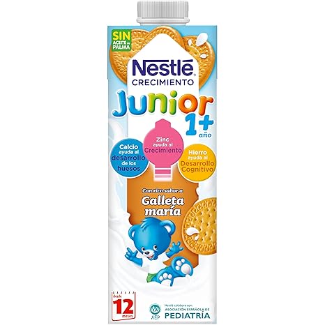 Nestlé Junior 1+galleta María Leche para niños a partir de 1 año - 1l