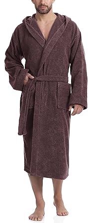 Ladeheid Herren Frottee Bademantel aus 100% Baumwolle LA40-101