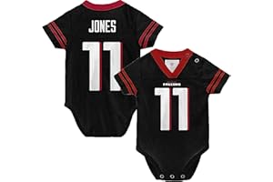 Outerstuff NFL Newborn Infants Team Color Name and Number Home Player Creeper Bodysuit Jersey