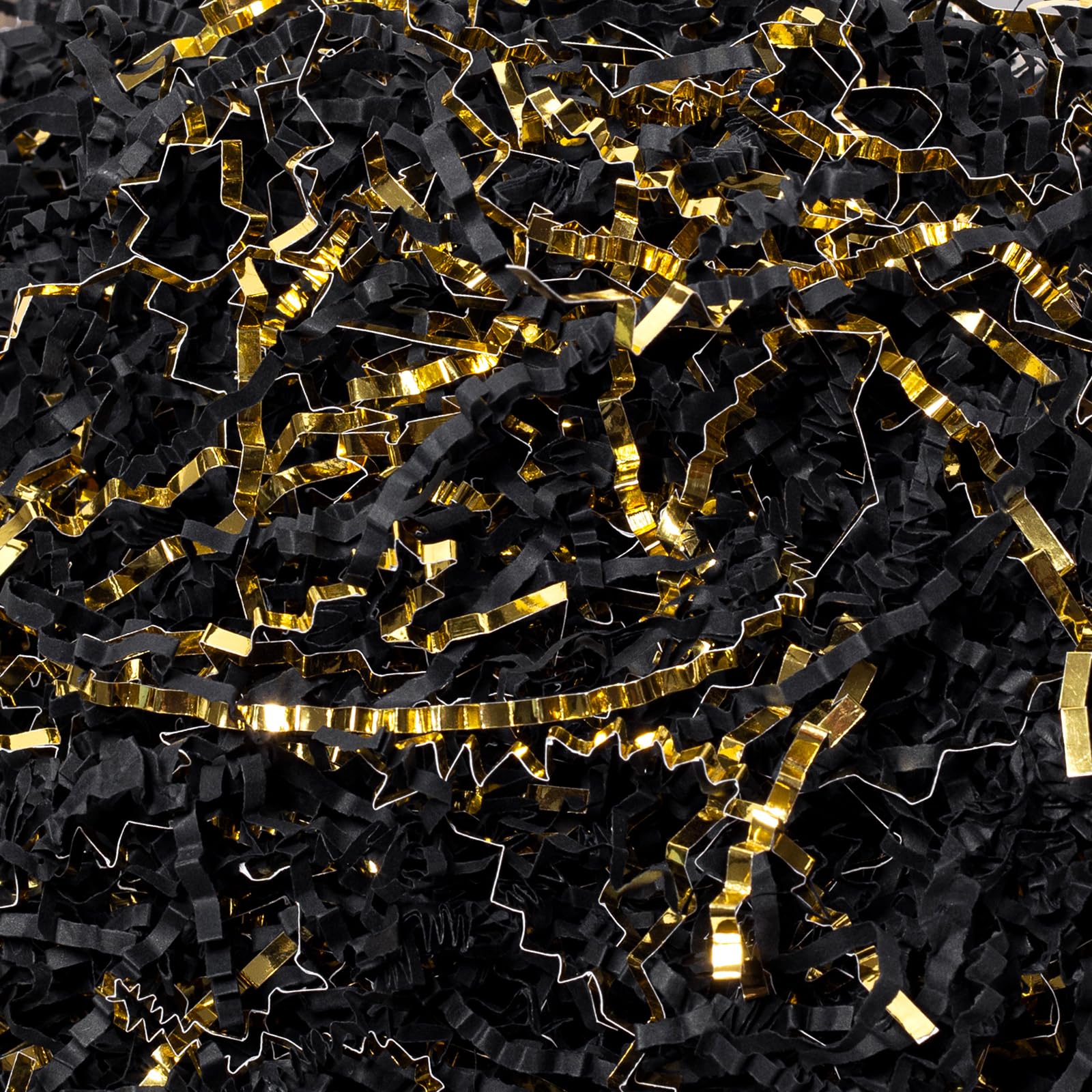 Mefleet 1 LB Crinkle Cut Paper Shred Filler Black