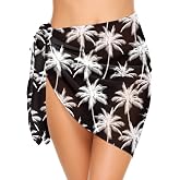 Ekouaer Swimsuit Coverup for Women Beach Cover Ups for Women Sarong Coverup | Bathing Suit Cover Up, Womens Sarong Swimsuit Cover Up, Short Sarong Wrap, Sarong Wraps for Ladies, Chiffon Cover