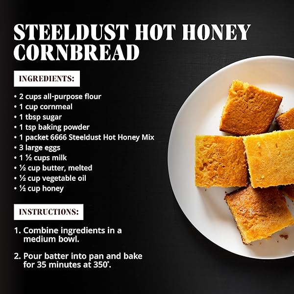 6666 FOUR SIXES STEELDUST HOT HONEY SEASONING MIX, 1.25 OUNCE
