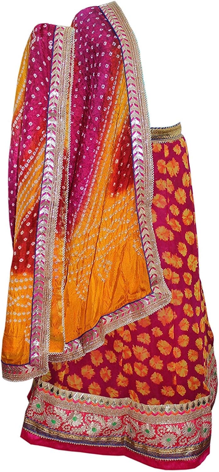 bandhani ghagra choli