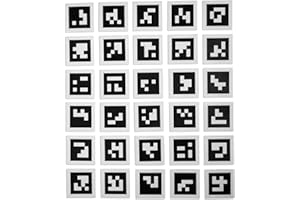 Sky High Bull's-Eye (3"x3") AprilTags 16-bit (4x4 Array) 3M Stickers for Auto-Detection (30 Pack) | Visual Fiducial Marker | Augmented Reality, Robotics, and Calibration | RealityCapture Compatible