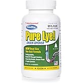 ComStar Pure Lye 1 lb Drain Opener, 99% Sodium Hydroxide Beads, Soap Maker | Unique Beads for Drains, Septic Systems, Cesspools &amp; Grease Traps, Lye for Soap-Making, Bio-Safe, Eco-Friendly, Made in USA