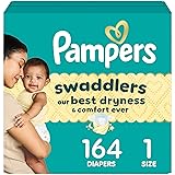 Pampers Baby Diapers - Swaddlers - Size 1, 164