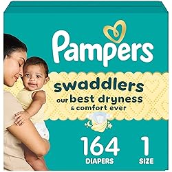 Pampers Baby Diapers - Swaddlers - Size 1, 164