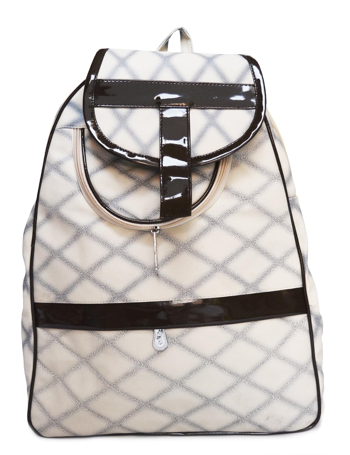 hbos new stylish girl's handbag backpack (cream, 223)