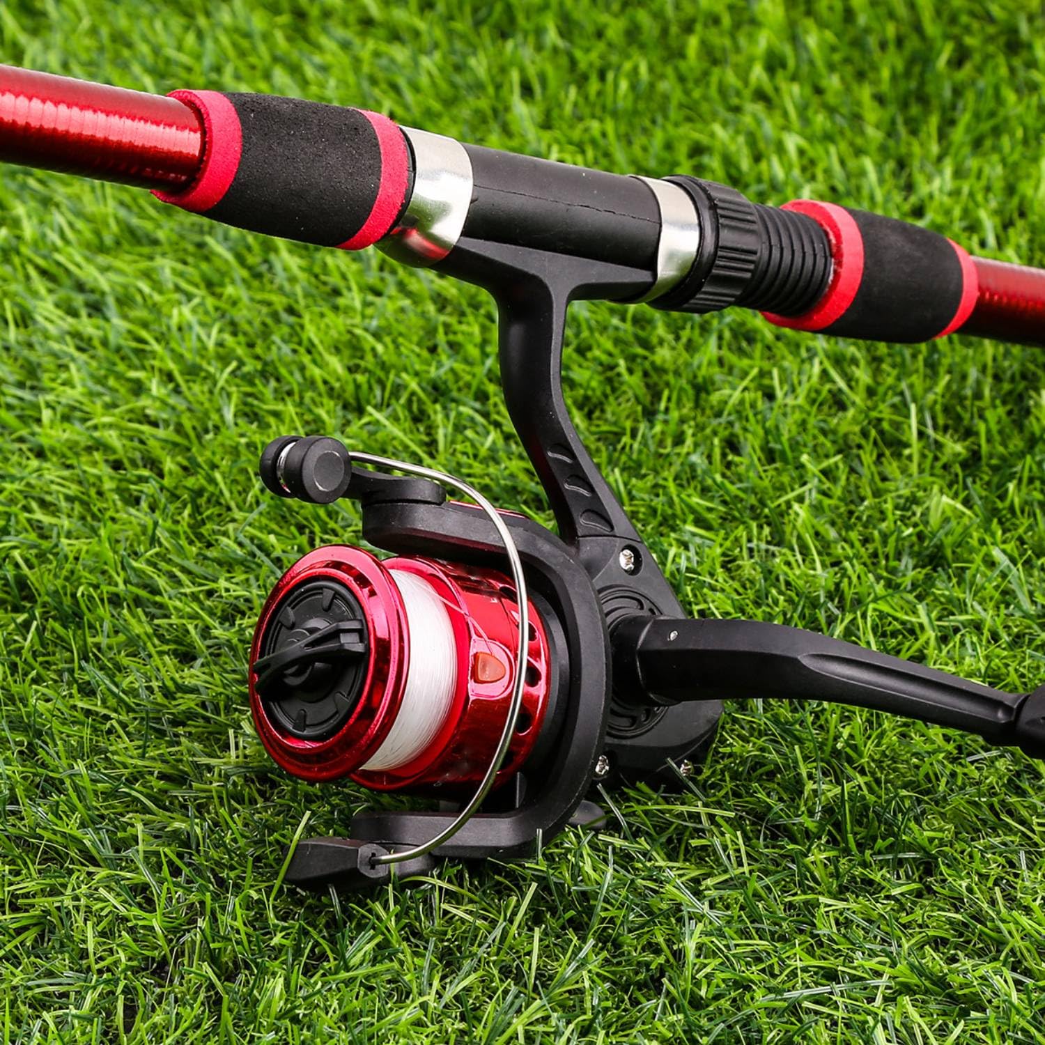 Tissting Spinning Fishing Reel, Lightweight 200 Type Spinning Reel with 5.1:1 Gear Ratio, Foldable Handle, Backstop Switch for Sea Fishing Boat Lake Angling