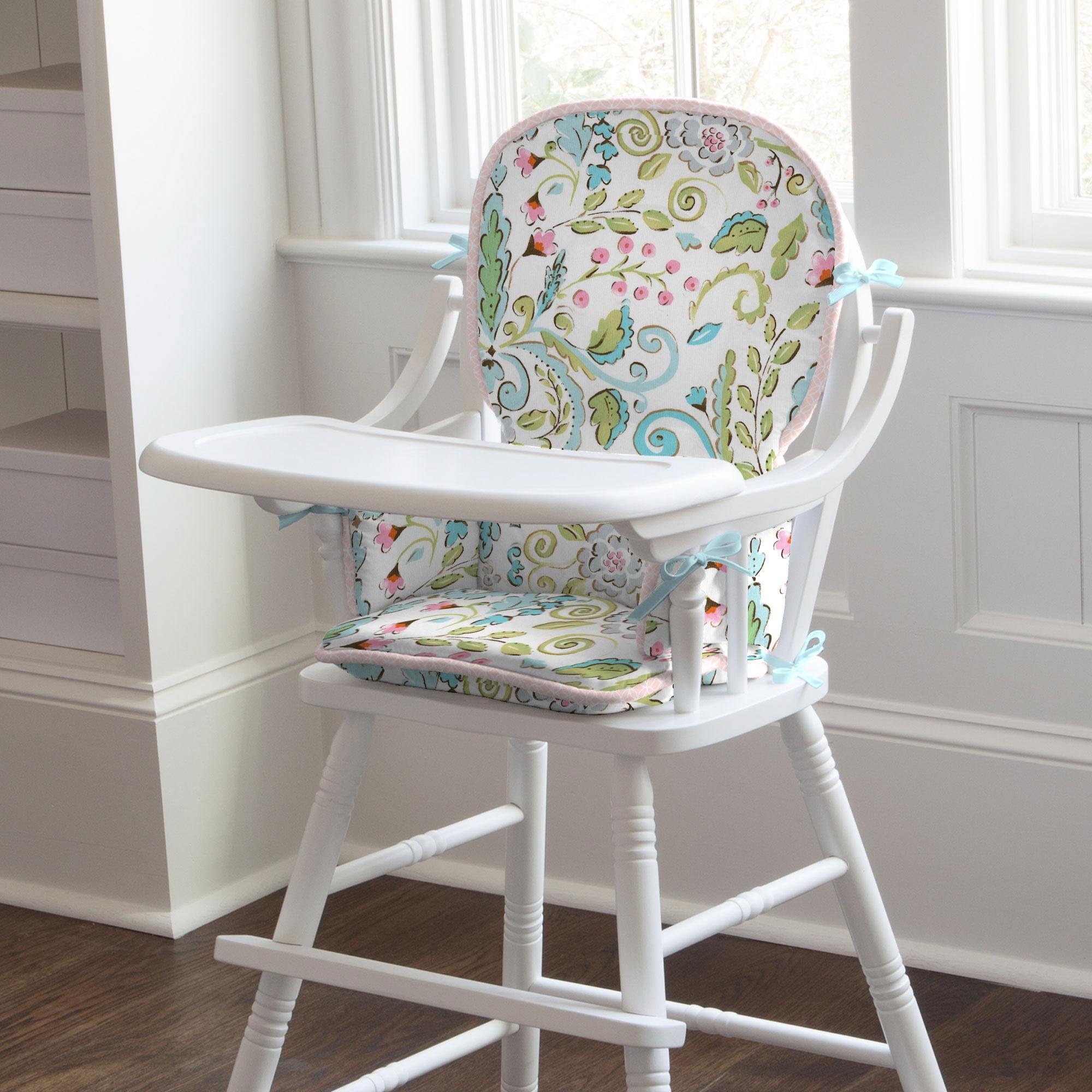 Carousel Designs Love Bird Damask High Chair Pad