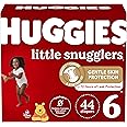 Huggies Size 6 Diapers, Little Snugglers Baby Diapers Size 6 (35+ lbs), 44ct