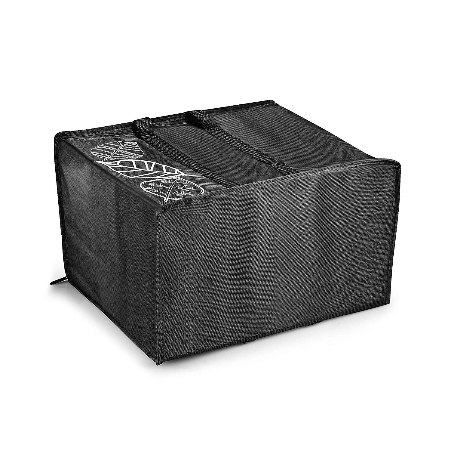 grocery bags cooler bag Insulated Food Delivery Grocery Bag (Set of 2) Collapsible Extra Large Reusable Shopping Tote Zipper TOP LID for Hot or Cold Food Reinforced - 600D Oxford Cloth Made - 32ounce