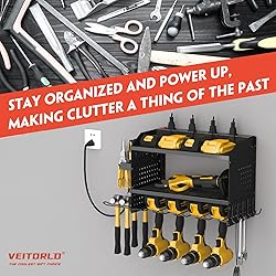 Veitorld Power Tool Organizer Wall Mount with