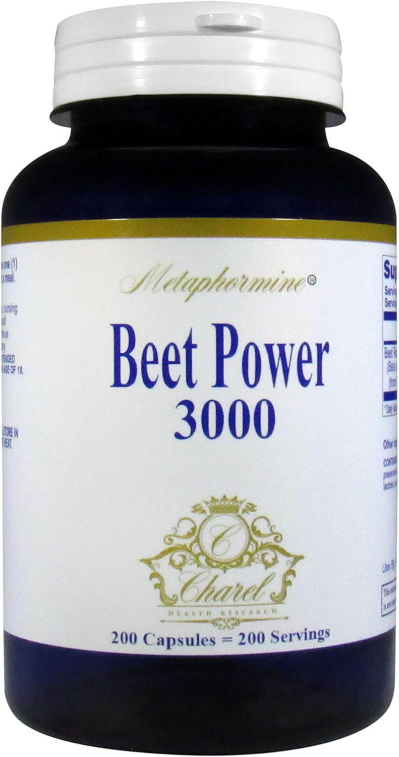 Metaphormine Super Beet Root Powder 3000mg Capsules