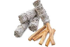 JL Local Smudge Kit Refill - White Sage & Palo Santo for Smudging, Healing, Purifying, Meditating & Incense