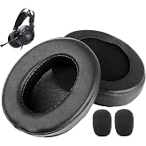 DowiTech Professional Replacement Earpads Cushion Compatible with Roccat ElO 7.1 AIR/ELO 7.1 USB/ELO X Stereo Headsets Ear Pads with Skin-Friendly Leather and Memory Foam