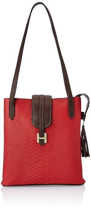 Hidesign SB Silvia 01 Red Leather Shoulder Bag Handbag for Women