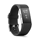 Fitbit Charge 2 Heart Rate + Fitness Wristband, Black, Large (US Version)